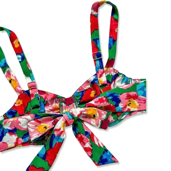 Colorful Floral Maxi Skirt + Top Set | Adjustable Top / Ruched Skirt | S | NWOT - Picture 5 of 6